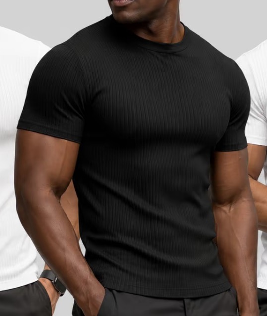Kit 3 Camiseta Masculina Americana Slim Justa